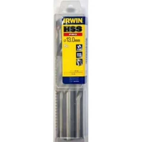 Irwin HSS Pro Drill Bits 13mm Pack of 5 – image 1