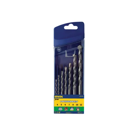 IRWIN Masonry Drill Bit Set 7 Piece 4-12Mm – image 1