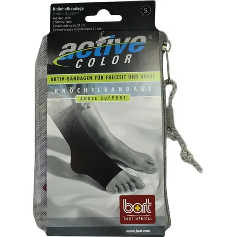 Bort Activecolor Knöchelbandage small schwarz – Bild 1