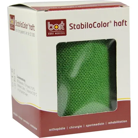 Bort Stabilocolor haft Binde 8cm grün 1stk – Bild 1