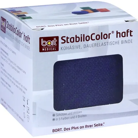 Bort Stabilocolor haft Binde 6cm blau – Bild 1