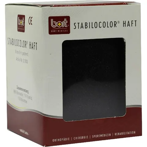 Bort Stabilocolor haft Binde 8cm schwarz – Bild 1