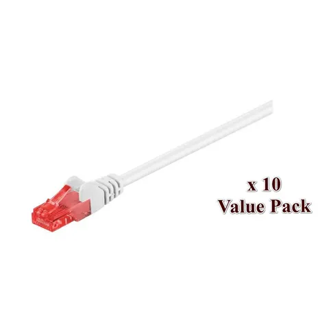 Microconnect V-UTP610WVP networking cable White 10 m Cat6 U/UTP (UTP) – image 1