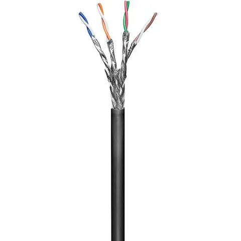 Microconnect KAB024-100 networking cable Black 100 m Cat6 S/FTP (S-STP – image 1