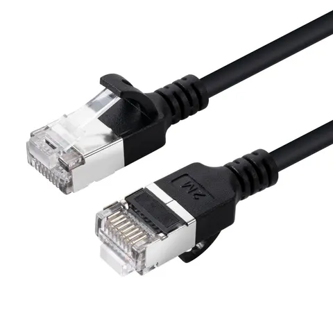 Microconnect V-FTP6A03S-SLIM networking cable Black 3 m Cat6a U/FTP (S – image 1