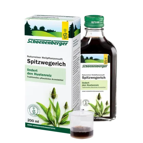 Salus Plantain Juice 200Ml. Schoenenberger – image 1