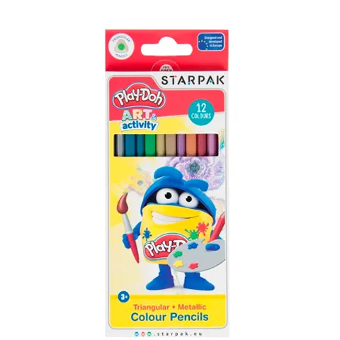 Pastelli metallizzati Play-Doh - 12 pezzi – immagine 1