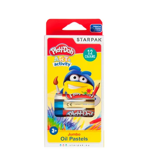 Set di pastelli a olio Play-Doh Jumbo - 12 pezzi – immagine 1