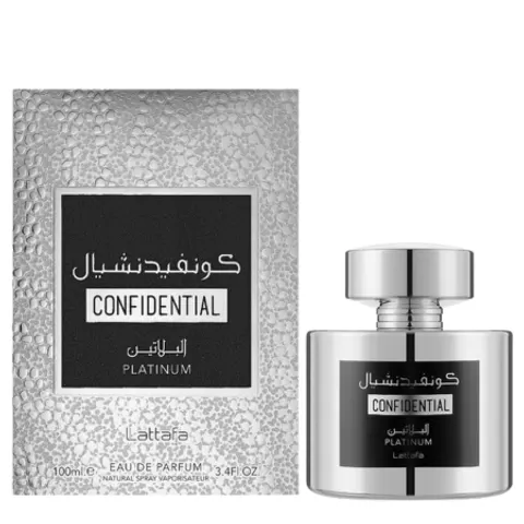 Lattafa Confidential Platinum Eau de Parfum – 100 ml – immagine 1