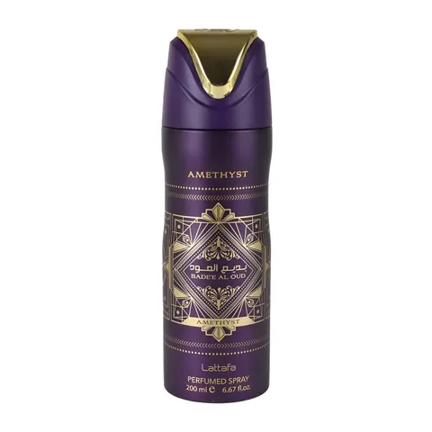 Lattafa Bade'e Al Oud Amethyst Body Spray 200ml – OPBADEEAMYTHDEO1 – image 1