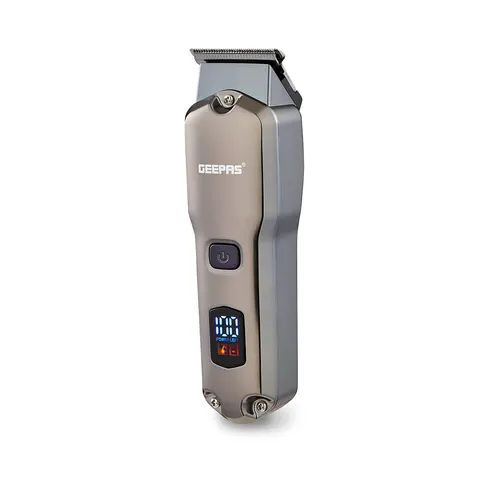 Waterproof Chrome Rechargeable Hair and Beard Trimmer – image 1