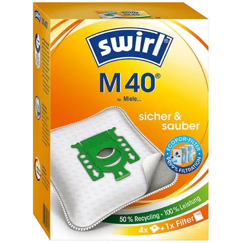 swirl MicroPor Plus M 40 Staubsaugerbeutel – Bild 1