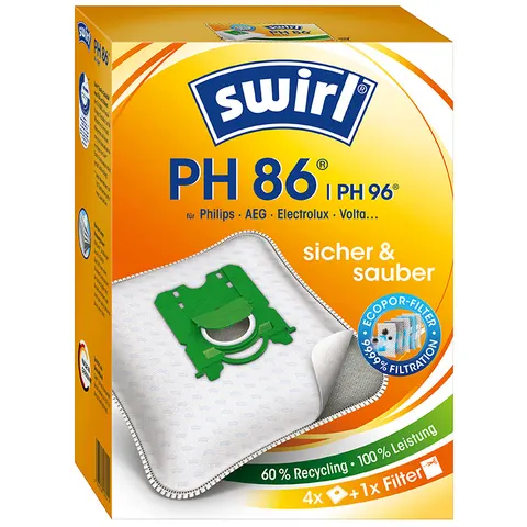 Swirl PH86 /PH 99 Staubsaugerbeutel 4 St. – Bild 1