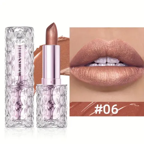 HUASURV Moisturising Shimmer Lipstick #06 – image 1