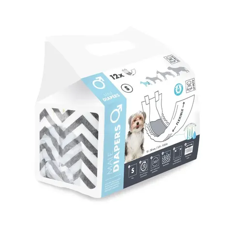 M-PETS Diapers - Male Dog - Small – image 1