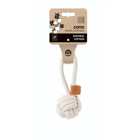 M-PETS COTO White Loop Ball 6.5 cm – image 1