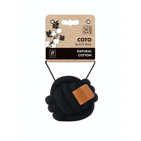 M-PETS COTO Black Ball 9.5 cm – image 1