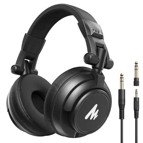 Maono Studio Closed Back Dynamic Headphones 3.5mm & 6.35mm Jack Pl – image 1