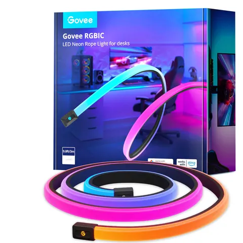 Govee RGBIC Neon Gaming Table Light - 3m – image 1