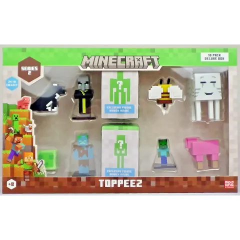 Minecraft Toppeez Series 2 – Deluxe 10 Pack Figure Set – image 1