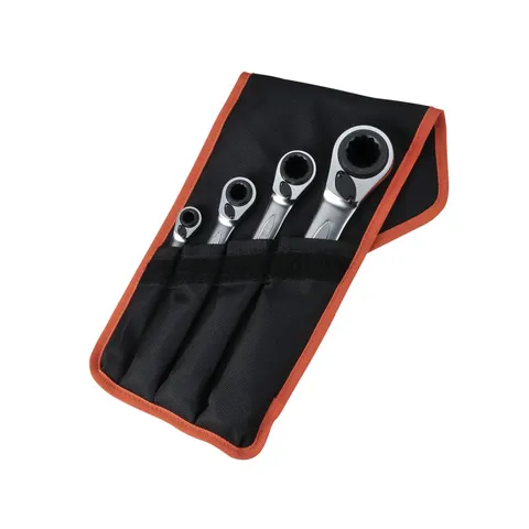 Bahco 4 Piece Reversible Ratchet Ring Spanner Set – image 1