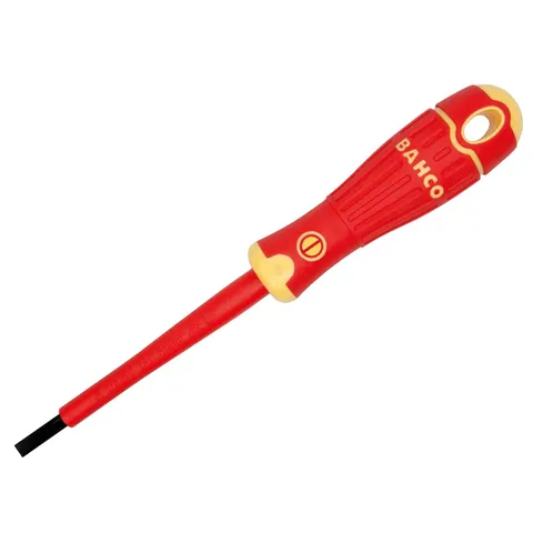 Bahco VDE Insulated Slotted Screwdriver – B196065150 – image 1