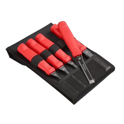 Hultafors Scandinavian Butt Chisel Set, 5 Piece with holster – image 1