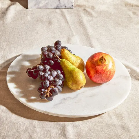 Round White Marble Lazy Susan | Kindia – image 2