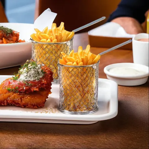 Round Mini Fryer Basket – image 2
