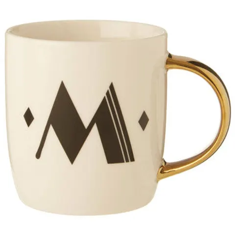White Monogram Mug M | Diamond Deco – image 1