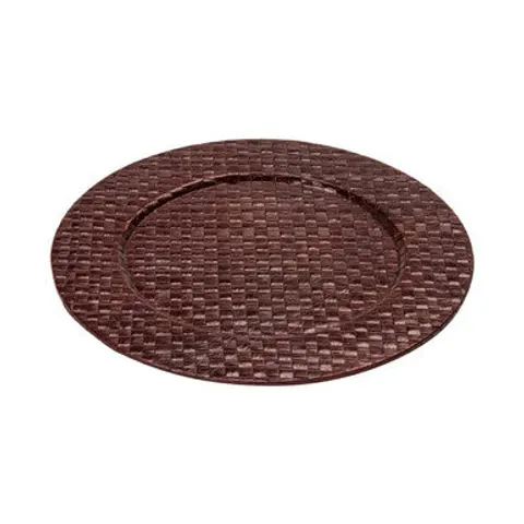 Pandanus Brown Charger Plate – image 1