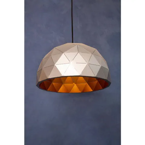 Orsina Medium Silver Dome Pendant Light – image 2
