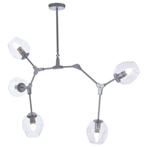 Orsina 5 Arm Silver Finish Pendant Light – image 2
