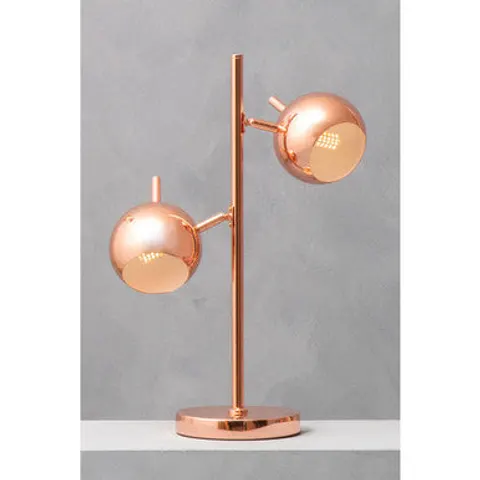 Orsina Copper Finish Table Lamp With Two Lights – image 2