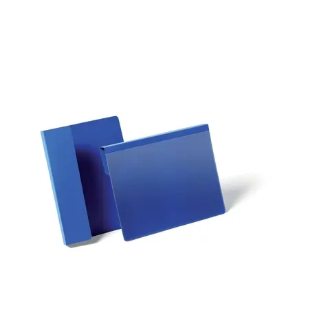 Durable Hanging Ticket Holder Label Pocket Document Pouch 50 Pack A5 Blue – image 2