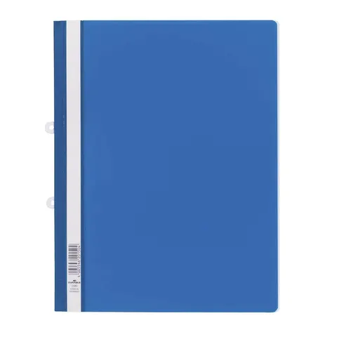 Durable Clear View Project Folder Report File + Filing Strip 25 Pack A4 Blue – image 2