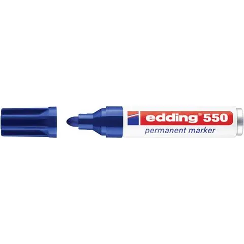 edding 550 Permanentmarker blau – Bild 2