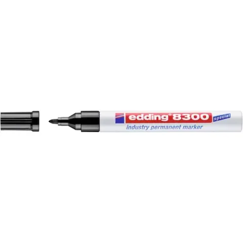 Edding Permanentmarker Nr. 8300 schwarz – Bild 2