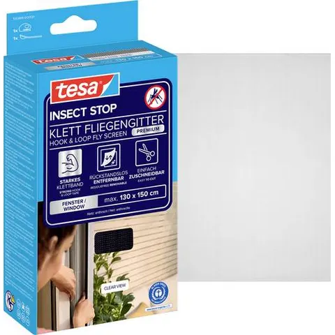 Tesa Fliegengitter anthrazit 1,3m:1,5m Premium – Bild 2