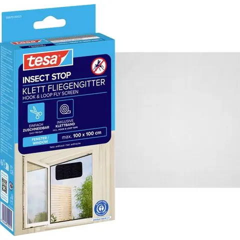 tesa Fliegengitter Standard Klettband 1x1m anthrazit – Bild 2