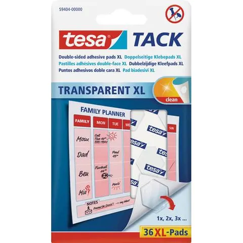 tesa Tack Doppelseitige Klebepads XL – Bild 2