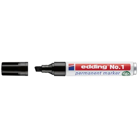 Edding Permanentmarker, Lack, schwarz, No. 1 – Bild 3