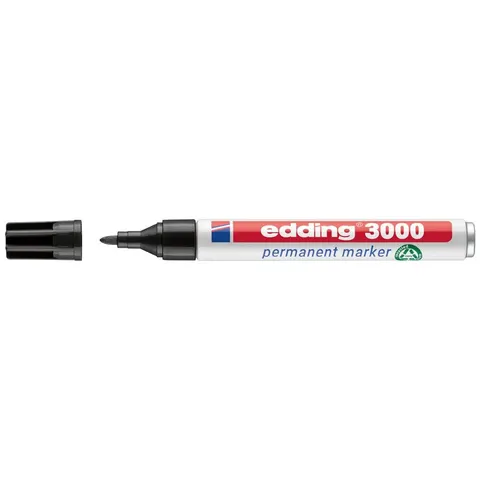 Edding Permanentmarker 3000 schwarz 4-3000001 – Bild 3