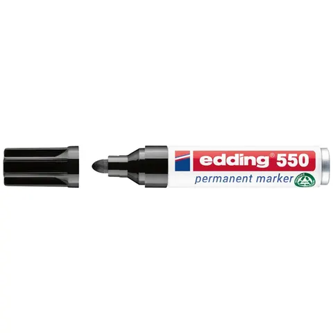 edding 550 Permanentmarker schwarz – Bild 4