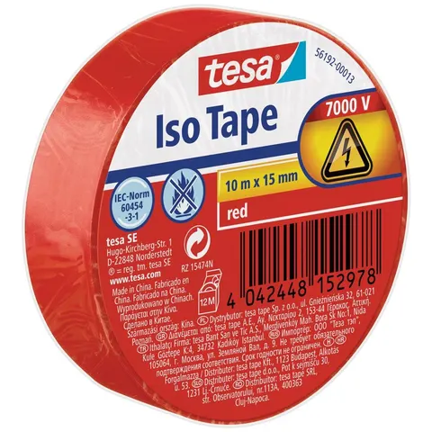 Tesa Isolierband rot 10mx15mm – Bild 3