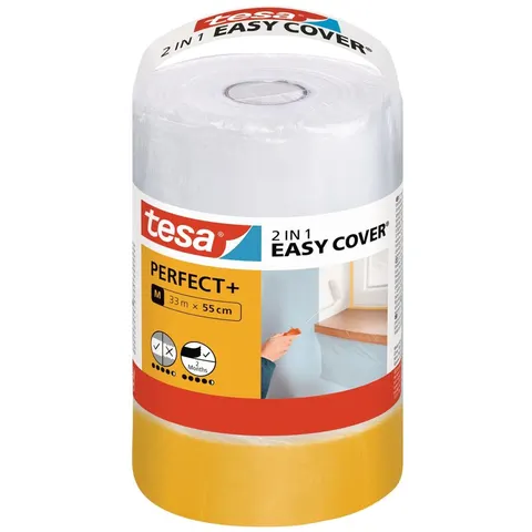 Tesa Easy Cover Perfect+ Refill: mit (33m x 55cm) – Bild 2
