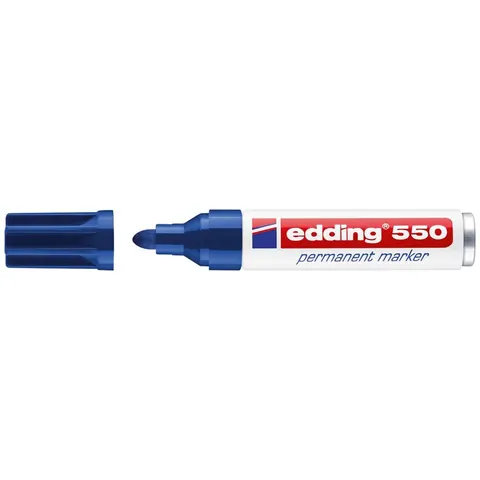 edding 550 Permanentmarker blau – Bild 4