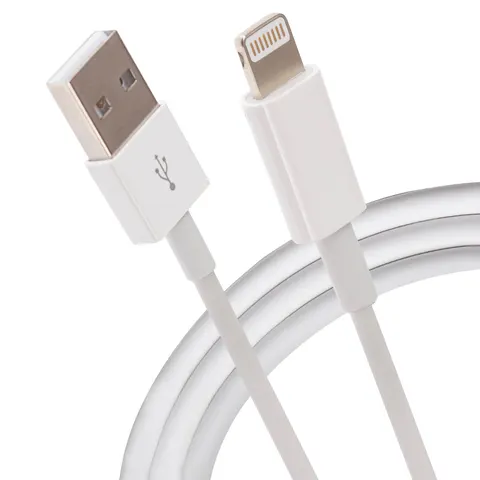 Maplin Lightning Connector to USB-A Charging Cable - White – image 2