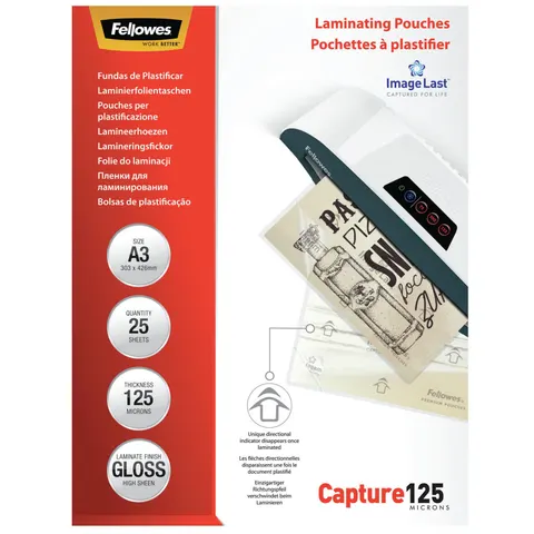 Fellowes ImageLast A3 125 Micron Laminating Pouch - 25 pack – image 2