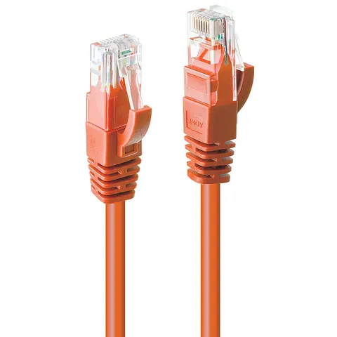 Lindy 1m Cat.6 U/UTP Network Cable. Orange – image 2